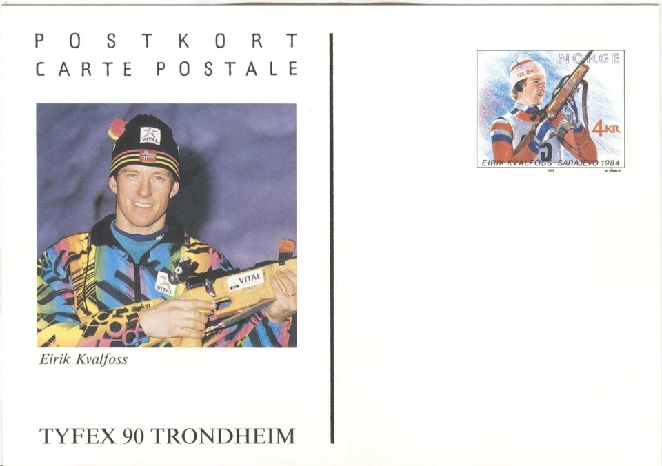 Norway Olympic Games Lillehammer 1994 Olkympic stationery Eirik Kvalfoss - Image 1 of 1