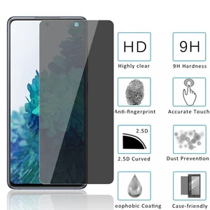 Privacy Tempered Glass Screen Protector For Samsung Galaxy S20 FE/S21 FE/S23 FE - Picture 1 of 9