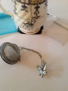 Barn Owl 2inch Tea Ball Mesh Infuser Stainless Steel Sphere Strainer B19 - Picture 1 of 1