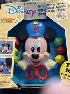 Vintage Disney Mickey Mouse Busy Hang up Musical Crib Toy from the 80-90's - Picture 1 of 5