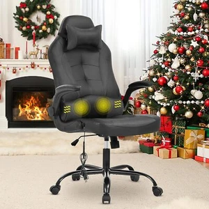 Ergonomic Office Chair Video Gaming Chairs Massage PU Leather Computer Chair - Picture 1 of 6