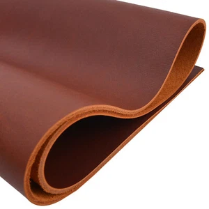 5-6oz Full Grain Leather Hides Veg-Tanned Cowhide Leather Sheets Tooling Leather - Picture 1 of 20