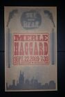 Merle Haggard Ryman 2009 Hatch Show Print Nashville Tour Poster Hag Pistols Guns
