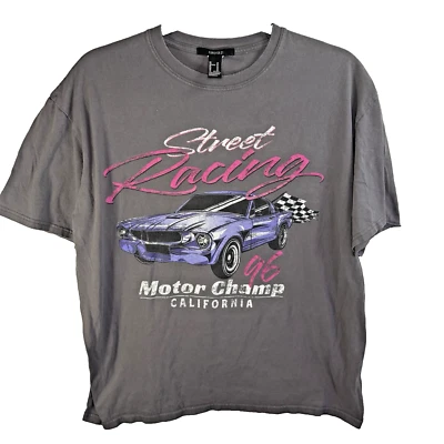 Street Racing Forever Mujer 21 Motor Champ 96 De Colección California Camiseta Gris Med Foto 1 de 4