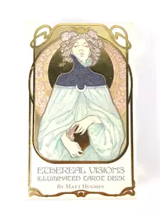 Ethereal Visions Mazzo di Tarocchi Illuminati di Matt Hughes 2017 Set di Carte Inglese - Foto 1 di 8