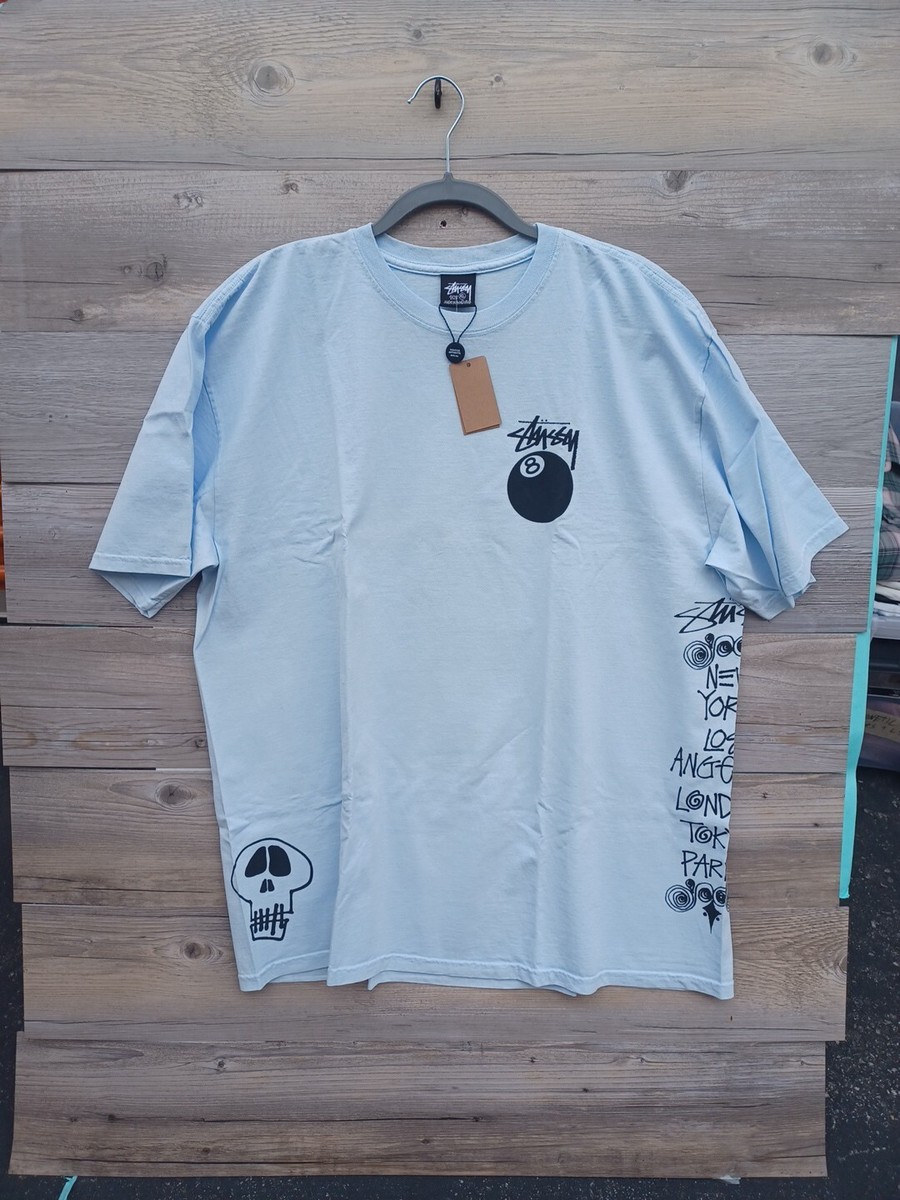 STUSSY TEST STRIKE PIGMENT DYED TEE Short Sleeve Tee Sky