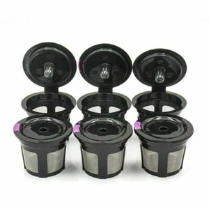 6 Black K-Cup Reusable Refillable Replacement Coffee Filter Holder for Keurig - Picture 1 of 4