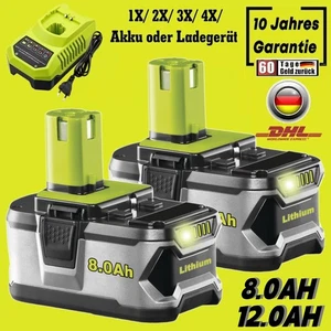 NEU 18V Für Ryobi Akku 18V HP Lithium Ion ONE 12AH/8AH RB18L60 P108 / Ladegerät - Bild 1 von 25