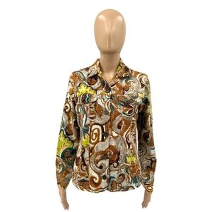 Chico's Casual Multicolor Abstract Artsy Cotton Button Front Jacket Size 0 - Picture 1 of 8