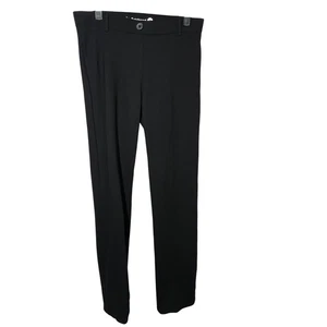 Betabrand Black Ponte Dress Pants Womens Medium Straight Leg Career Stretch - Picture 1 of 9