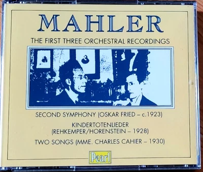 Mahler: First Three Orchestral Recordings (2 CD Set) Pearl - Image 1 of 4