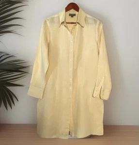 Classiques Entier by Nordstrom Größe Small Leinen langes Hemd Knopfleiste Vintage gebraucht, in einwandfreiem Zustand - Bild 1 von 22