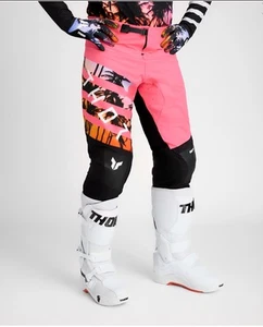 Thor Sportmode SD Black Pink Motocross Racing Gear Pants Size 34 36 - Bild 1 von 6