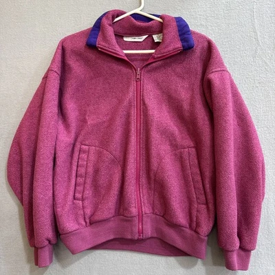 Cabin Creek Colorful Pink  Fleece Full-Zip Jacket Women's Size Small - Image 1 of 4