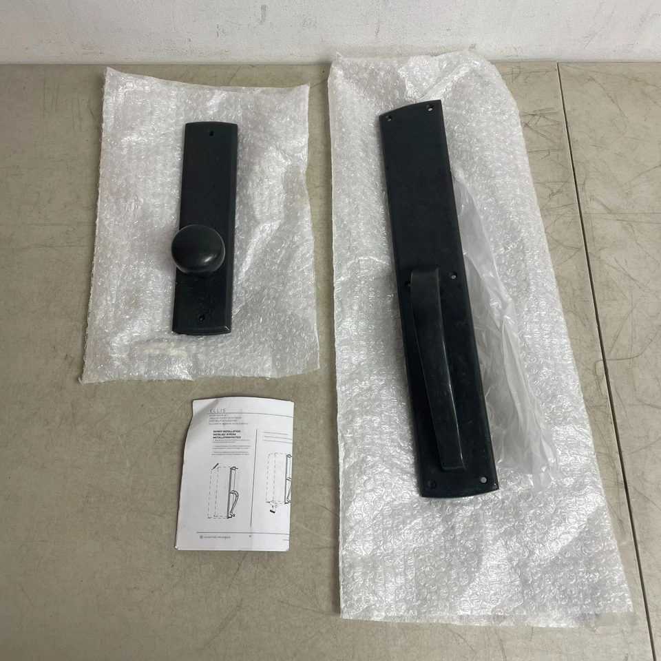 Juego de puerta de entrada ficticia Ellis herrajes exclusivos perilla redonda bronce oscuro SH287739 Foto 1 de 4