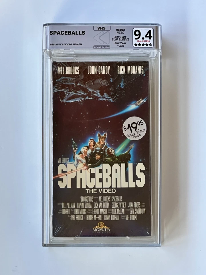 Spaceballs 1988 First Print VHS Sealed Rewind Graded 9.4 - NOT CGC Foto 1 de 4