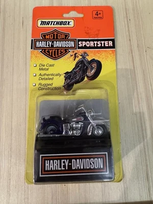 Matchbox 1993 Sportster Harley Davidson Motorcycle 76246 Purple - Image 1 of 2