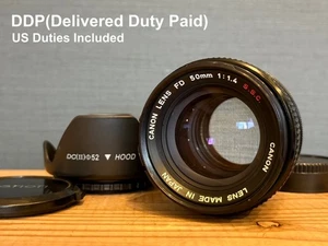 [N MINT++++ CLA'd] Canon FD 50mm f/1.4 S.S.C. SSC Standard MF Lens From JAPAN - Picture 1 of 20