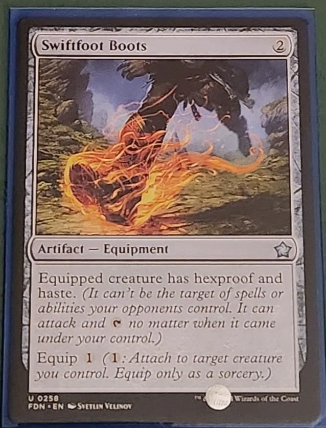 MTG Swiftfoot Boots Artifact #258 - Image 1 of 1