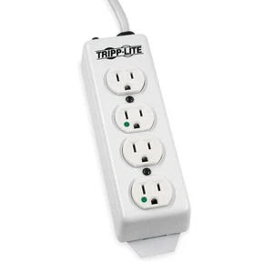 TRIPP LITE PS-415-HG Outlet Strip,4 Outlet,15A,8-21/32" L,Wht 1AYB3 - Picture 1 of 1