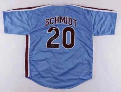 Mike Schmidt Signed Philadelphia Phillies Jersey (JSA) 548 Career Home Runs/ HOF - Image 1 of 4