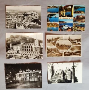 6 Vintage Postcards From Europe 1950s - 1970s, UK, France, Monaco, Netherlands - Picture 1 of 4