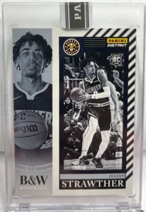 Julian Strawther 2023-24 Panini Instant NBA B&W White BLACK Parallel RC #'d 1/1 - Picture 1 of 2