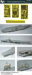  Artist Hobby 1/700 USS Constellation CV-64 Aircraft Carrier (for Tru) AH 270025 - Picture 1 of 3