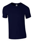GILDAN Herren T-Shirt Softstyle Kurzarm Rundhals Baumwolle bis 4XL 64000 NEU