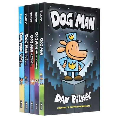 Dog Man by Dav Pilkey: Books 1-5 Collection Set - Ages 6-12 - Paperback - Image 1 of 4