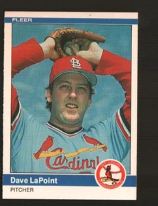 1984 Fleer Baseball #328 - Dave LaPoint UER - St. Louis Cardinals 84-867 - Picture 1 of 2
