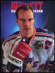 Mark Messier January 1992 Beckett Hockey Monthly Magazine #15 - Picture 1 of 2