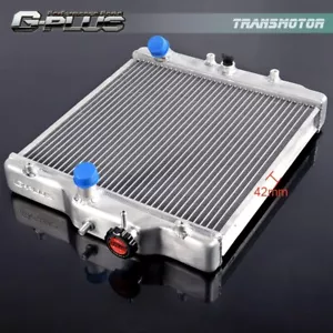 2-Row Aluminum Radiator SilverFit For 92-00 CIVIC EJ/EK/DEL SOL EG/INTEGRA DB DC - Foto 1 di 7