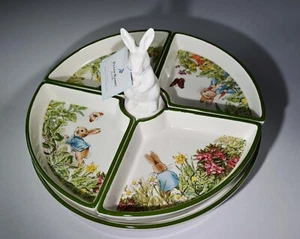Pottery Barn Peter Rabbit™ Multi Section Lazy Susan Easter Spring New