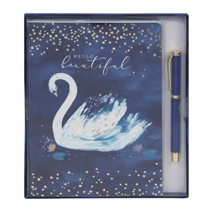 Hola Hermoso Bloc de Notas y Bolígrafo Flamenco Set de Regalo para Mujer Azul - Imagen 1 de 3