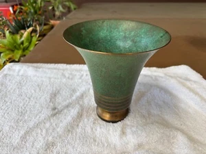 1920 - Vaso in bronzo patinato "CARL SORENSEN" 7,5' Art Decò - Come nuovo!!! - Foto 1 di 5