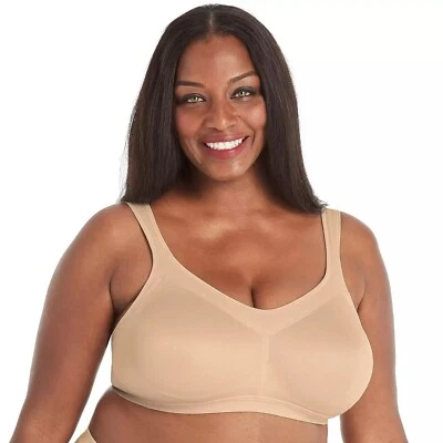 Playtex 18 Hour Active Lifestyle Low Impact Wireless Bra 4159 Nude 38DDD NIP - Image 1 of 4