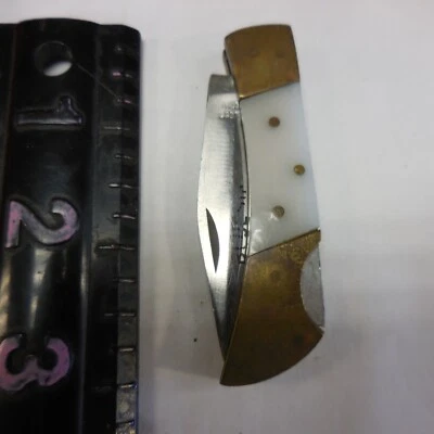 Vintage Pakistan Stainless Steel Folding Pocket Knife - Image 1 of 4