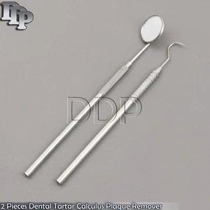 Zahnstein Zahnstein Plaque Entferner, Zahnschaber & Zahnspiegel, 2 Stück  - Bild 1 von 3