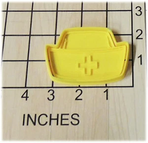 Midwife Hospital Nurse cap/Hat Shaped Cookie Cutter and Stamp #1235 - Picture 1 of 2