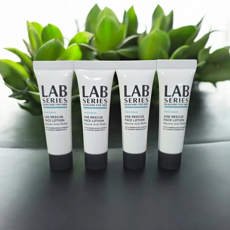 Lab Series Men AGE RESCUE  Face Lotion Plus Ginseng .24 oz ~ LOT OF 4 - Image 1 of 1