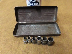 Vtg Craftsman BE,1/4 dr sockets with box,6pc,1930's~GD+🤠🤠🤠CM4.22.25RL - Picture 1 of 9