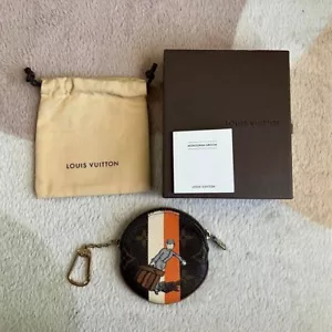 LOUIS VUITTON M60037 Monogram Groom Porte Monnaie Ron Wallet coin purse Used - Picture 1 of 9
