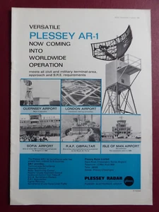 1/1966 PUB PLESSEY AR-1 RADAR ISLE OF MAN GUERNSEY LONDON RAF GIBRALTAR SOFIA AD - Picture 1 of 1