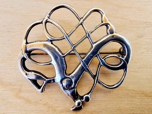 David-Andersen Saga Viking 925s sterling silver Brooch Norway scandinavian  - Picture 1 of 6