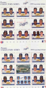 1989 DODGERS STAMP SET EDDIE MURRAY KIRK GIBSON OREL HERSHISER SGA - Picture 1 of 1