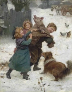 Arthur John Elsley Hold Tight Canvas Print 16 x 20 - Picture 1 of 4