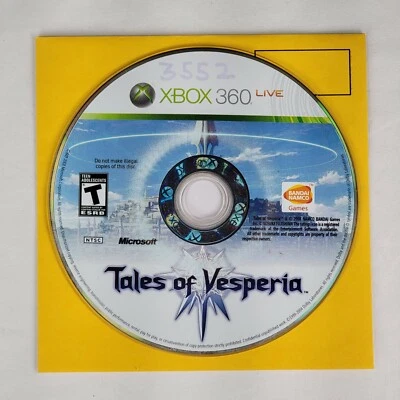 Tales of Vesperia Xbox 360 Bandai (somente disco) RPG anime videogame Microsoft - Imagem 1 de 4