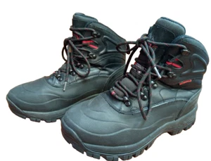 NORTIV 8 Men's Insulated Waterproof Winter Snow Boots Size 7 Black - Picture 1 of 17