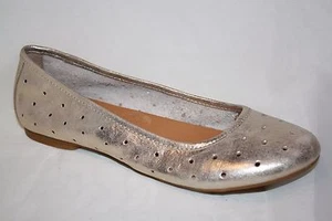 Kork Ease Nessa Sz 7.5 M Womens Metallic Gold Leather Slip On Ballet Flats Shoes - Picture 1 of 9